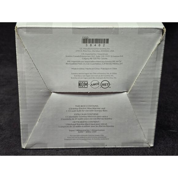 Authentic Scentsy Blue Watercolor Electric Wax Warmer w Berry & Strawberry Melts - Picture 12 of 12